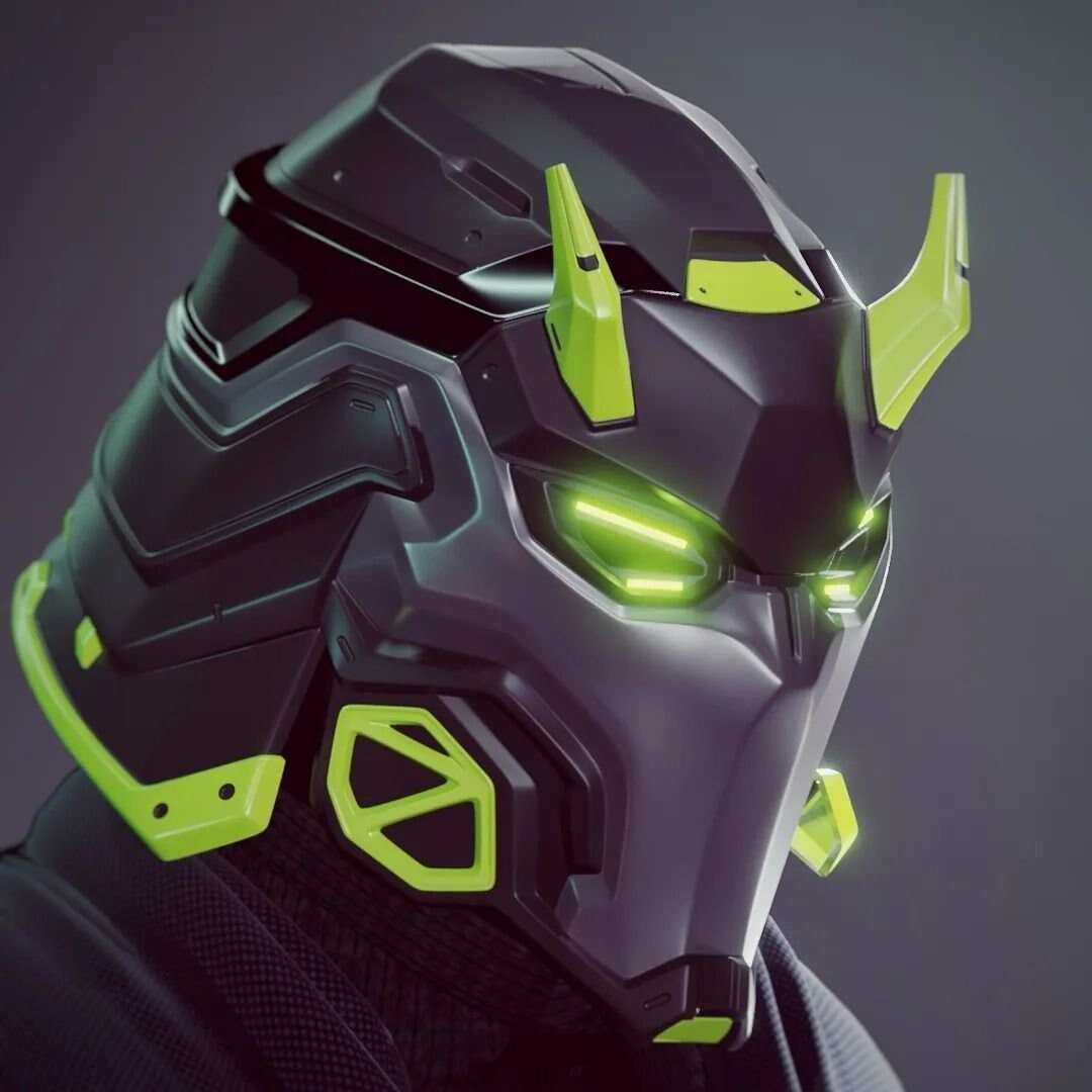 Cyber Samurai - cosplay helmet