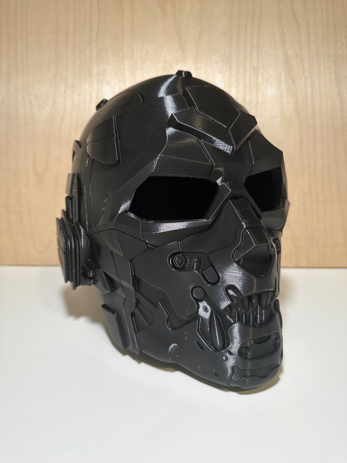 Cyber skull helmet 3d printed