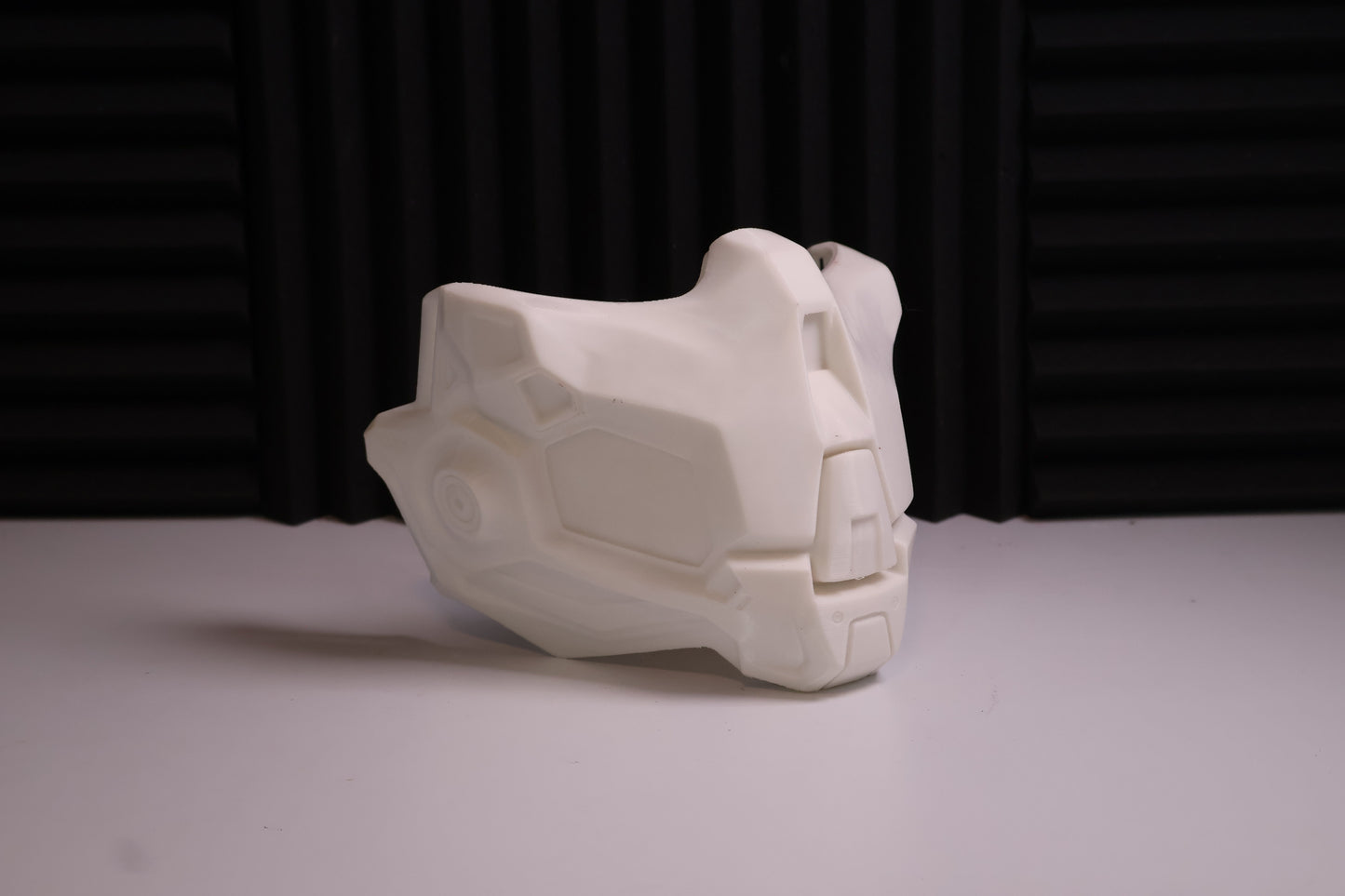 Faceless cyber half mask