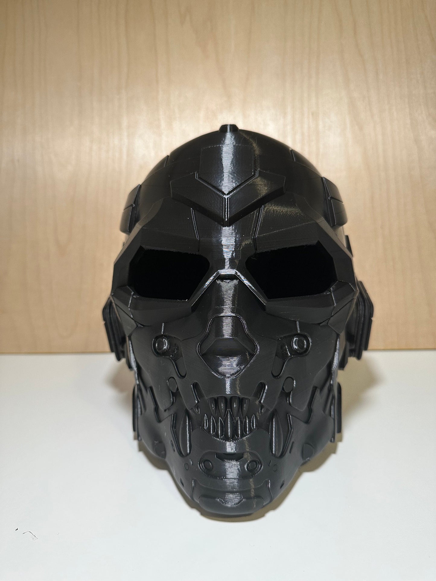 Cyber skull helmet 3d printed