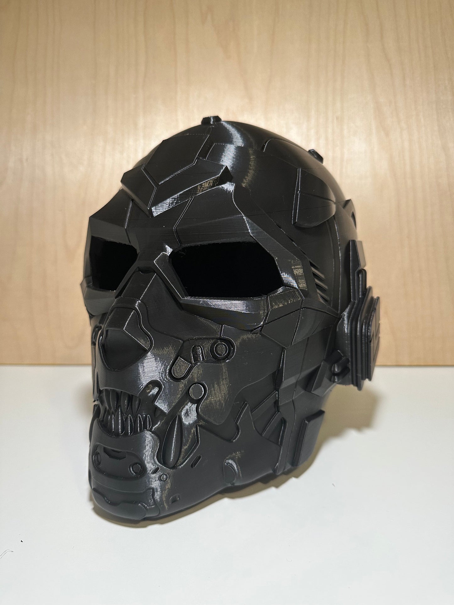 Cyber skull helmet 3d printed