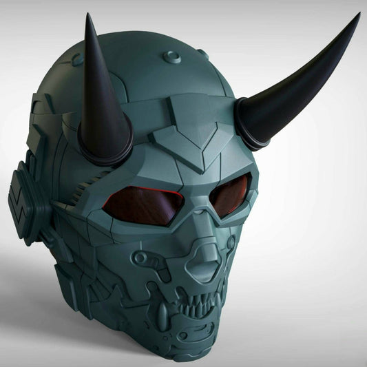 Cyber skull helmet 3d printed