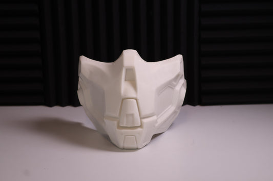 Faceless cyber half mask